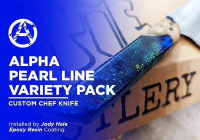 ALPHA PEARL LINE VARIETY PACK | EPOXY RESIN | CUSTOM CHEF KNIFE