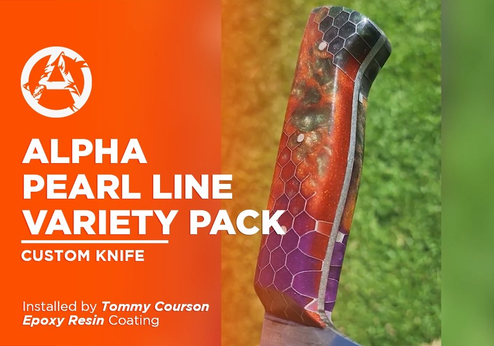 ALPHA PEARL LINE VARIETY PACK | EPOXY RESIN | CUSTOM KNIFE - Alpha Pigments