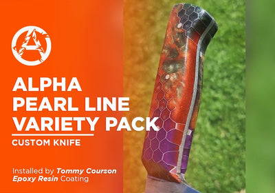 ALPHA PEARL LINE VARIETY PACK | EPOXY RESIN | CUSTOM KNIFE