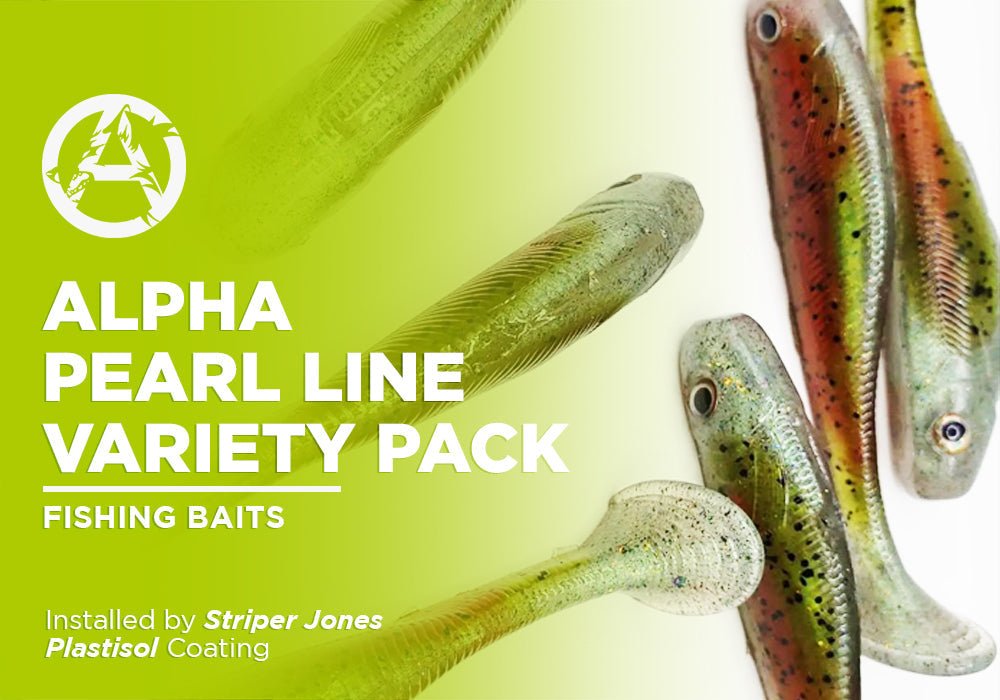 ALPHA PEARL LINE VARIETY PACK | PLASTISOL | FISHING BAITS - Alpha Pigments