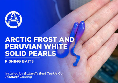 ARCTIC FROST AND PERUVIAN WHITE SOLID PEARLS | PLASTISOL | FISHING BAITS