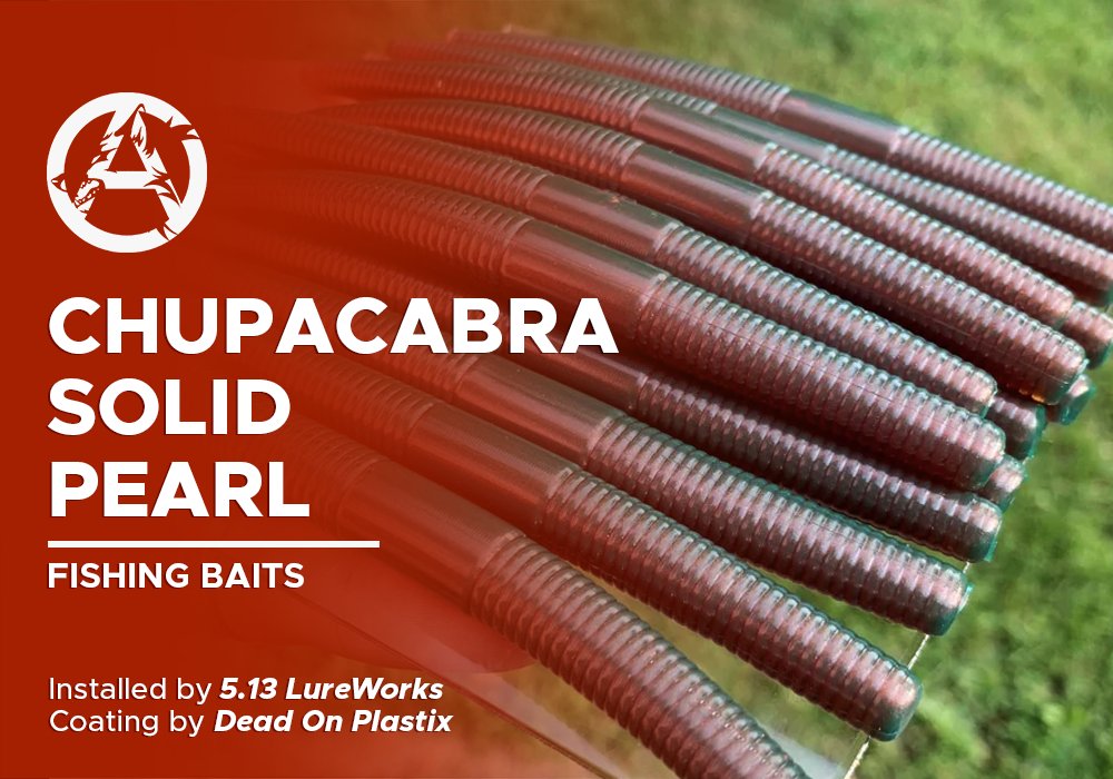 CHUPACABRA SOLID PEARL  | DEAD ON PLASTIX| FISHING BAITS - Alpha Pigments