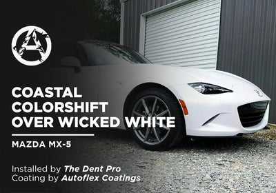 COASTAL COLORSHIFT OVER WICKED WHITE | AUTOFLEX COATINGS | MAZDA MX-5