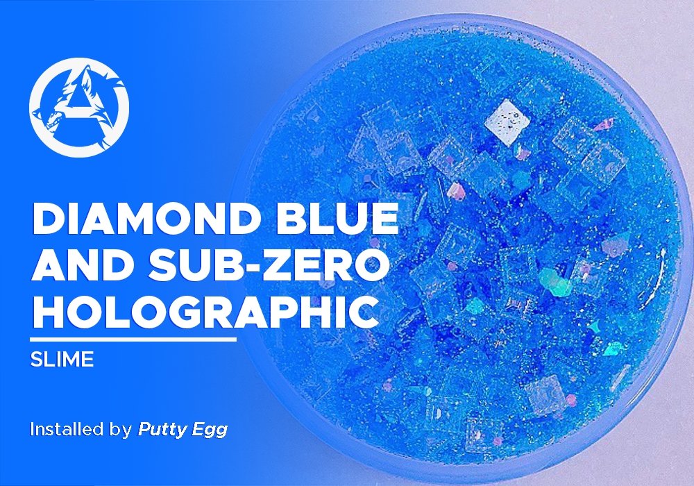 DIAMOND BLUE AND SUB-ZERO HOLOGRAPHIC | SLIME - Alpha Pigments