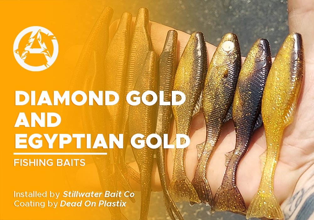 DIAMOND GOLD AND EGYPTIAN GOLD | DEAD ON PLASTIX | FISHING BAIT - Alpha Pigments