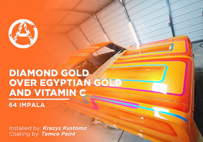 DIAMOND GOLD OVER EGYPTIAN GOLD AND VITAMIN C | TAMCO PAINT | 64 IMPALA