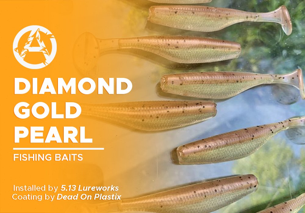 DIAMOND GOLD PEARL | DEAD ON PLASTIX | FISHING BAITS - Alpha Pigments