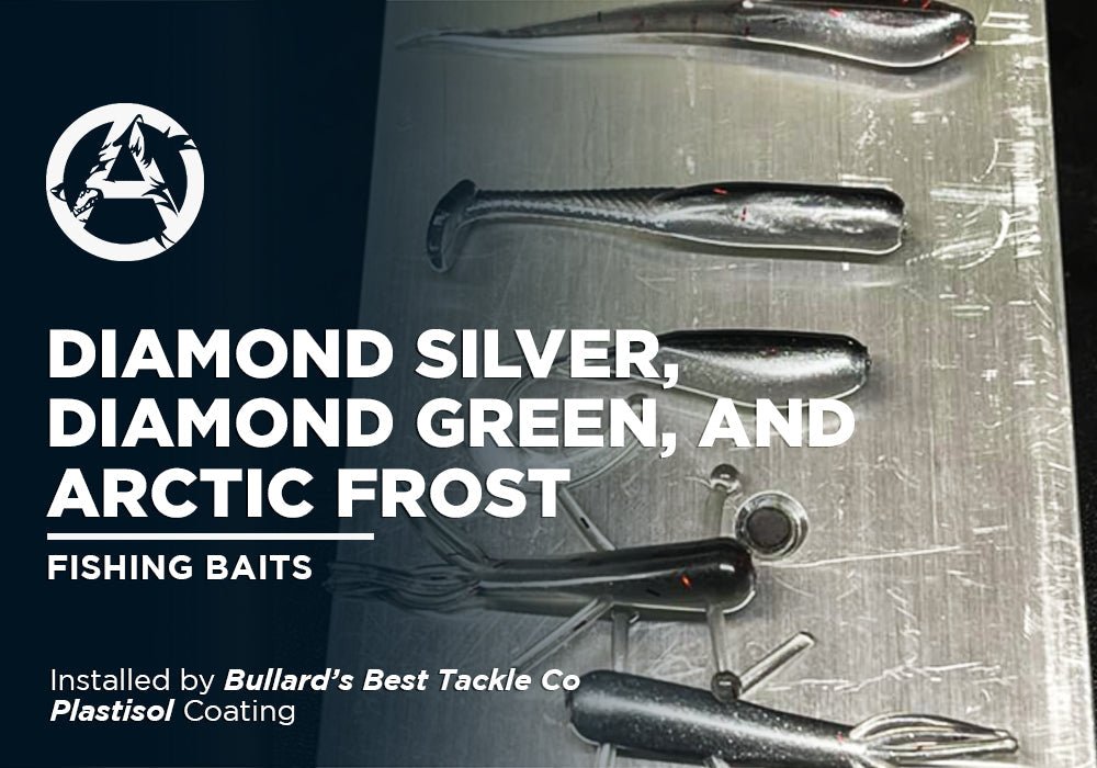 DIAMOND SILVER, DIAMOND GREEN, AND ARCTIC FROST | PLASTISOL | FISHING BAITS - Alpha Pigments