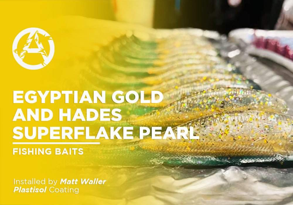 EGYPTIAN GOLD AND HADES SUPERFLAKE PEARL | PLASTISOL | FISHING BAITS - Alpha Pigments