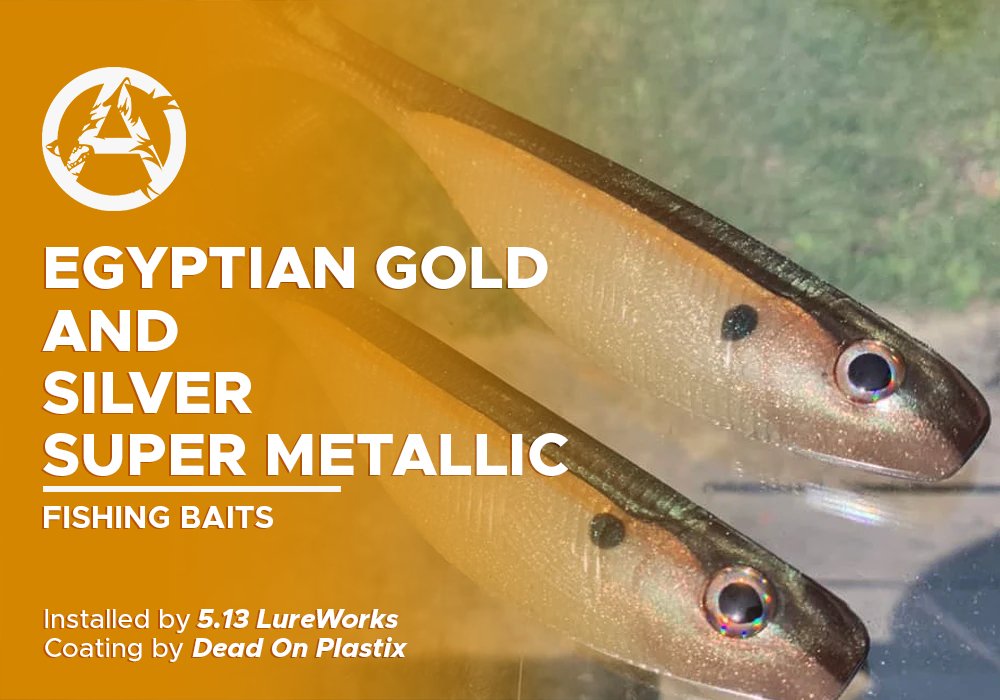 EGYPTIAN GOLD AND SILVER SUPER METALLIC | DEAD ON PLASTIX | FISHING BAITS - Alpha Pigments