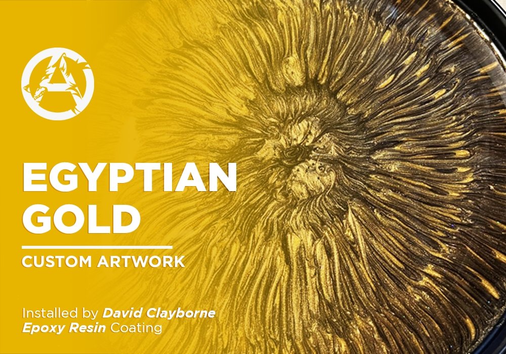 EGYPTIAN GOLD | EPOXY RESIN | CUSTOM ARTWORK - Alpha Pigments