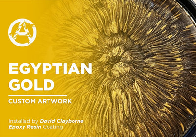 EGYPTIAN GOLD | EPOXY RESIN | CUSTOM ARTWORK