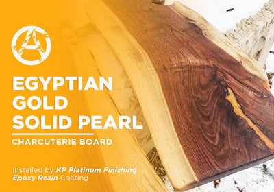 EGYPTIAN GOLD SOLID PEARL | EPOXY RESIN | CHARCUTERIE BOARD