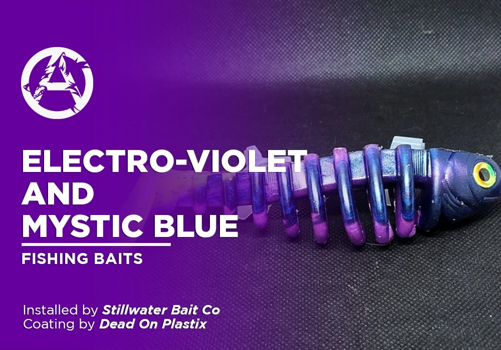 ELECTRO-VIOLET AND MYSTIC BLUE | DEAD ON PLASTIX | FISHING BAITS - Alpha Pigments