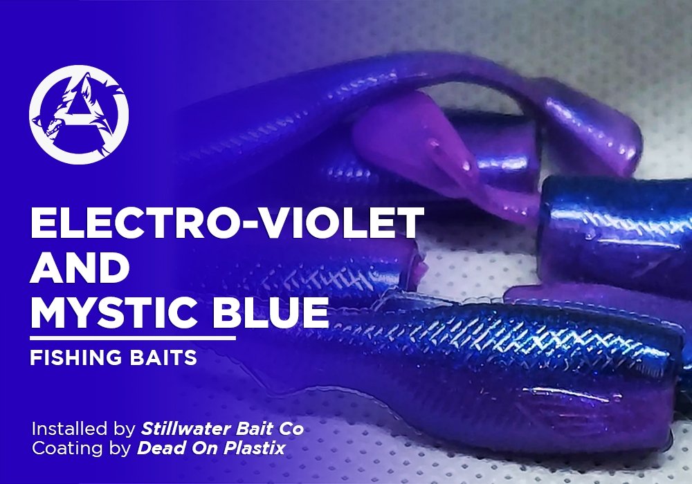 ELECTRO-VIOLET AND MYSTIC BLUE | DEAD ON PLASTIX | FISHING BAITS - Alpha Pigments