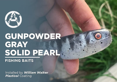 GUNPOWDER GRAY SOLID PEARL | PLASTISOL | FISHING BAITS
