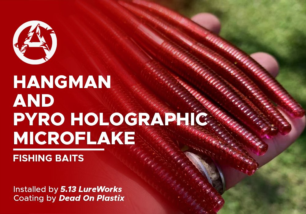 HANGMAN AND PYRO HOLOGRAPHIC MICROFLAKE | DEAD ON PLASTIX| FISHING BAITS - Alpha Pigments