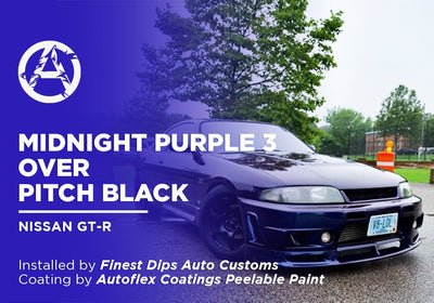 MIDNIGHT PURPLE 3 OVER PITCH BLACK | AUTOFLEX COATINGS | NISSAN GT-R