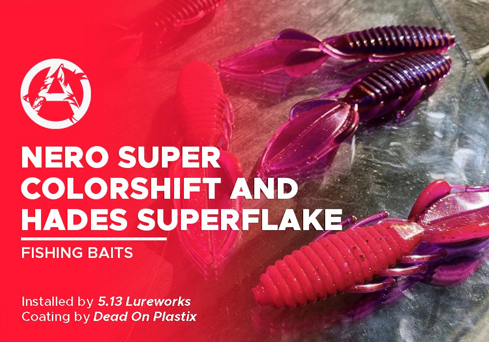 NERO SUPER COLORSHIFT AND HADES SUPERFLAKE | DEAD ON PLASTIX | FISHING BAITS - Alpha Pigments