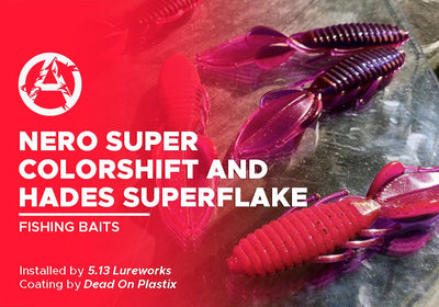 NERO SUPER COLORSHIFT AND HADES SUPERFLAKE | DEAD ON PLASTIX | FISHING BAITS