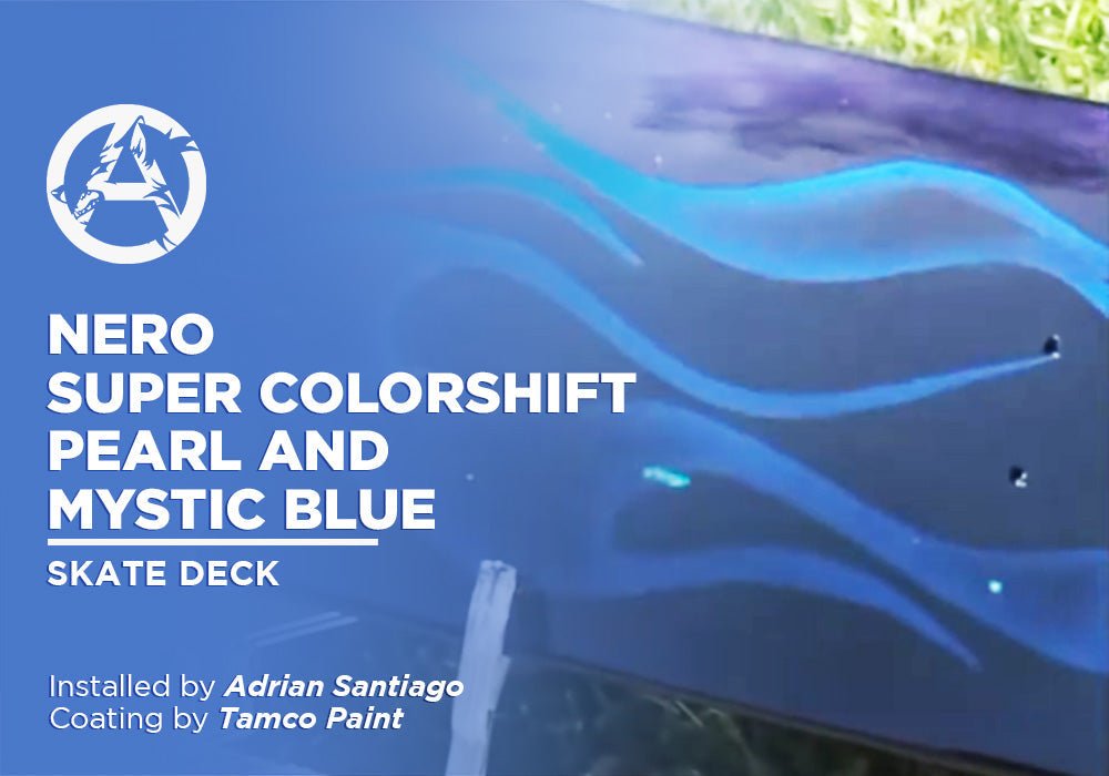 NERO SUPER COLORSHIFT PEARL AND MYSTIC BLUE | TAMCO PAINT | SKATE DECK - Alpha Pigments