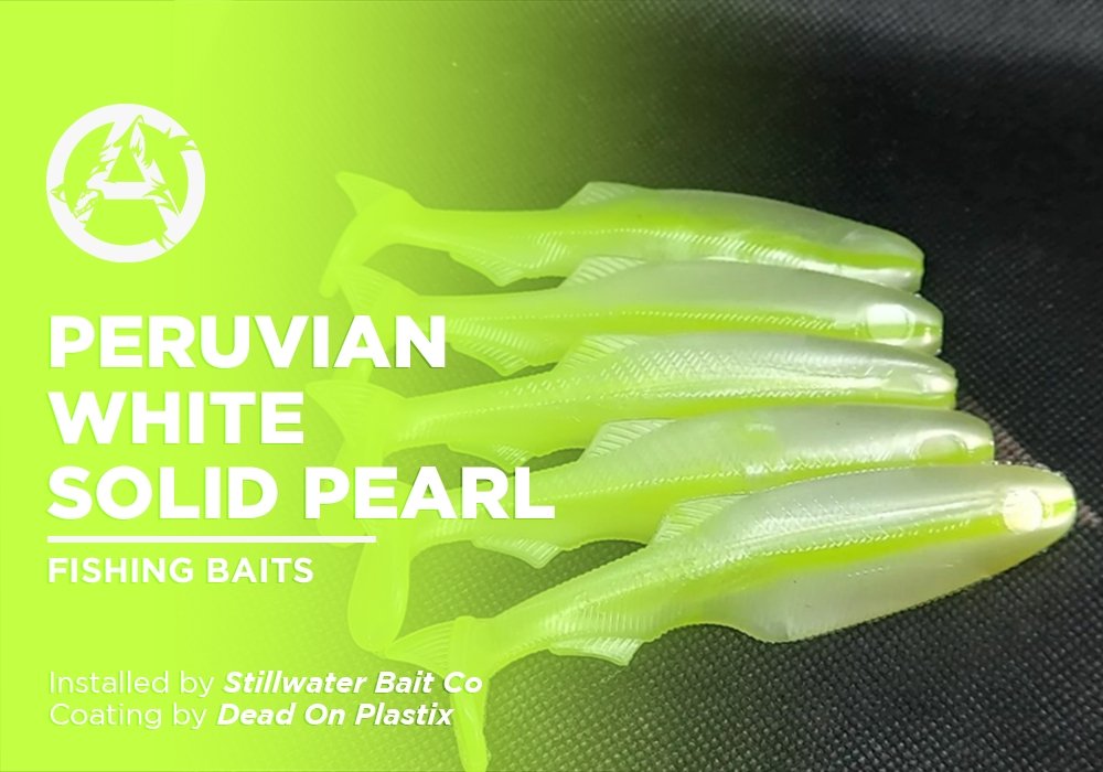 PERUVIAN WHITE SOLID PEARL | DEAD ON PLASTIX | FISHING BAITS - Alpha Pigments