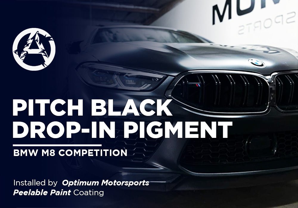 PITCH BLACK DROP-IN PIGMENT | PEELABLE PAINT | BMW M8 COMPETITION - Alpha Pigments