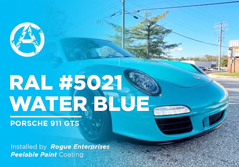 RAL #5021 WATER BLUE | PEELABLE PAINT | PORSCHE 911 GTS - Alpha Pigments