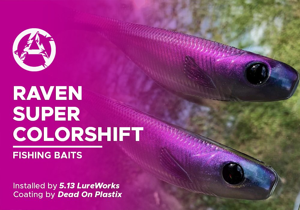 RAVEN SUPER COLORSHIFT | DEAD ON PLASTIX| FISHING BAITS - Alpha Pigments