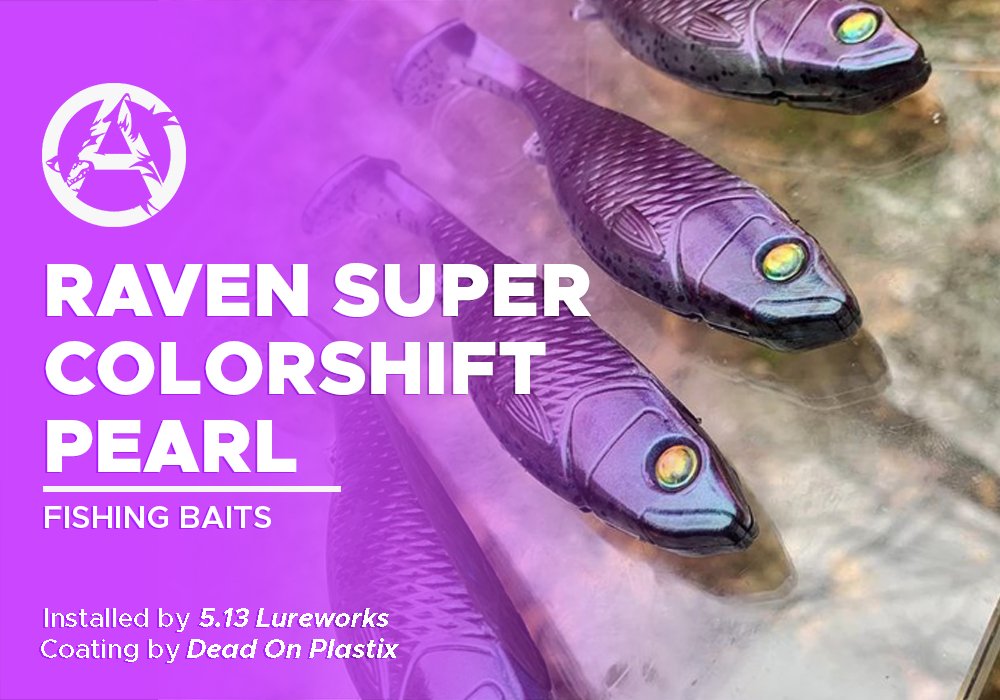 RAVEN SUPER COLORSHIFT PEARL  | DEAD ON PLASTIX | FISHING BAITS - Alpha Pigments