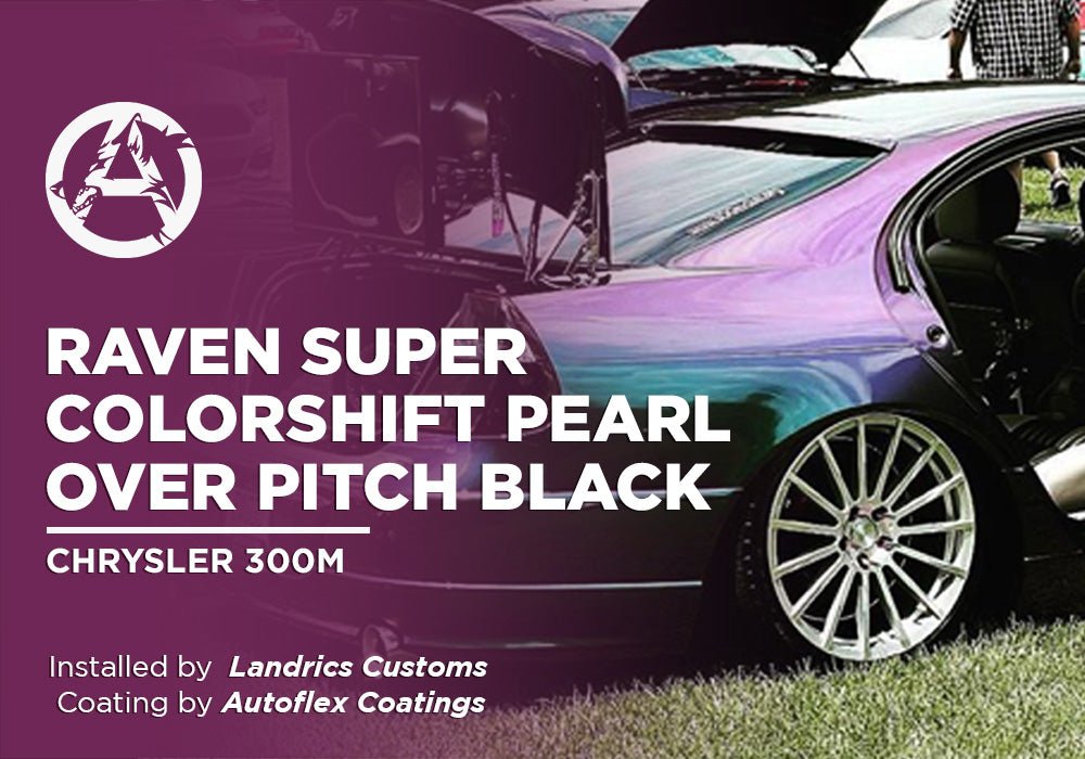 RAVEN SUPER COLORSHIFT PEARL OVER PITCH BLACK | AUTOFLEX COATINGS | CHRYSLER 300M - Alpha Pigments