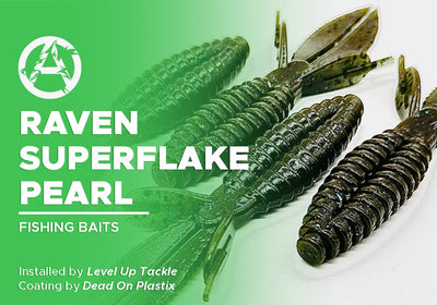 RAVEN SUPERFLAKE PEARL  | DEAD ON PLASTIX | FISHING BAITS