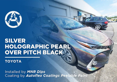 SILVER HOLOGRAPHIC PEARL OVER PITCH BLACK | AUTOFLEX COATINGS | TOYOTA