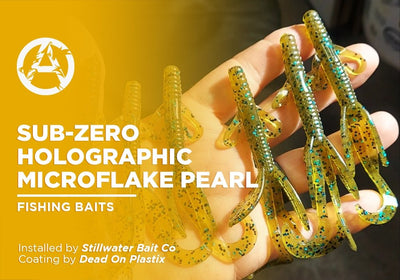 SUB-ZERO HOLOGRAPHIC MICROFLAKE PEARL | DEAD ON PLASTIX | FISHING BAITS