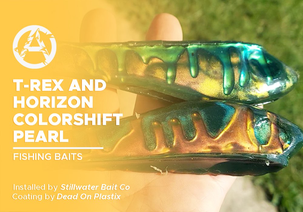 T-REX AND HORIZON COLORSHIFT PEARL | DEAD ON PLASTIX | FISHING BAITS - Alpha Pigments