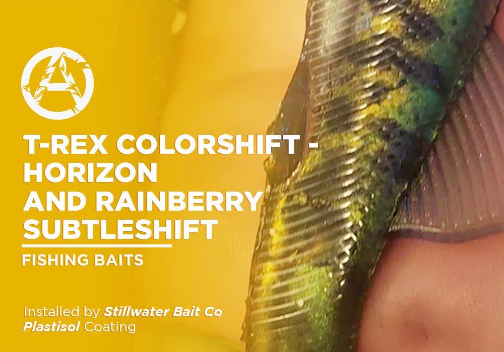 T-REX COLORSHIFT - HORIZON AND RAINBERRY SUBTLESHIFT | PLASTISOL | FISHING BAITS - Alpha Pigments