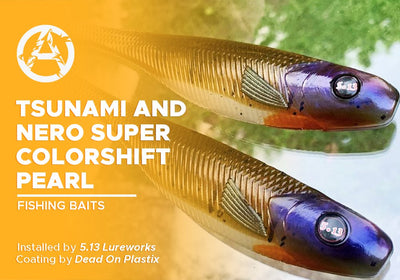 TSUNAMI AND NERO SUPER COLORSHIFT PEARL  | DEAD ON PLASTIX | FISHING BAITS