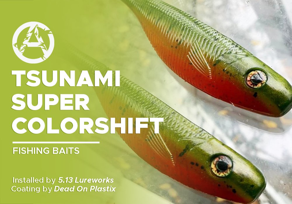 TSUNAMI SUPER COLORSHIFT | DEAD ON PLASTIX | FISHING BAITS - Alpha Pigments