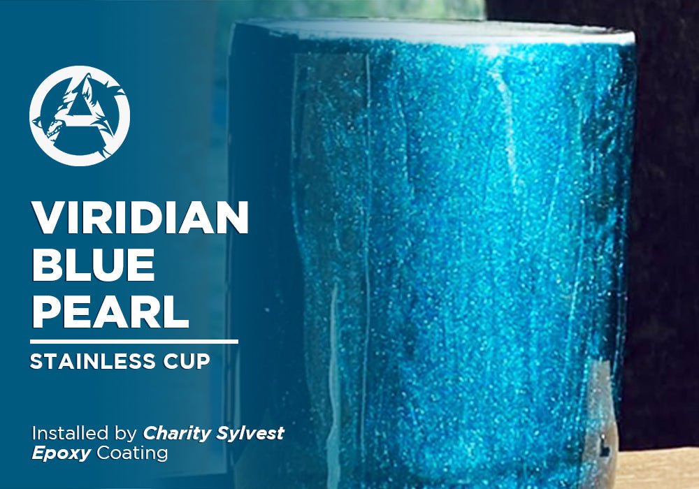 VIRIDIAN BLUE PEARL | EPOXY | STAINLESS CUP - Alpha Pigments