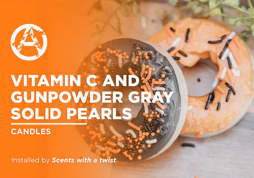 VITAMIN C AND GUNPOWDER GRAY SOLID PEARLS | CANDLES - Alpha Pigments