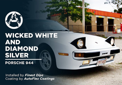 WICKED WHITE AND DIAMOND SILVER | AUTOFLEX COATINGS | PORSCHE 944