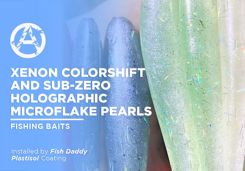 XENON COLORSHIFT AND SUB-ZERO HOLOGRAPHIC MICROFLAKE PEARLS | PLASTISOL | FISHING BAITS - Alpha Pigments