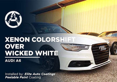 XENON COLORSHIFT OVER WICKED WHITE | PEELABLE PAINT | AUDI A6