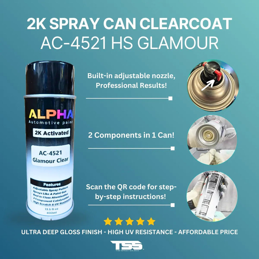 2k HS Spray Can Clearcoat - Alpha Pigments