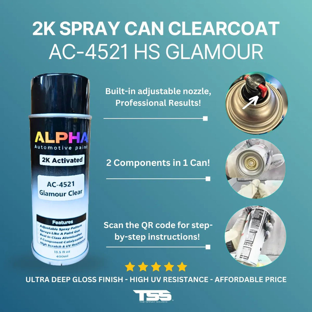 2k HS Spray Can Clearcoat - Alpha Pigments