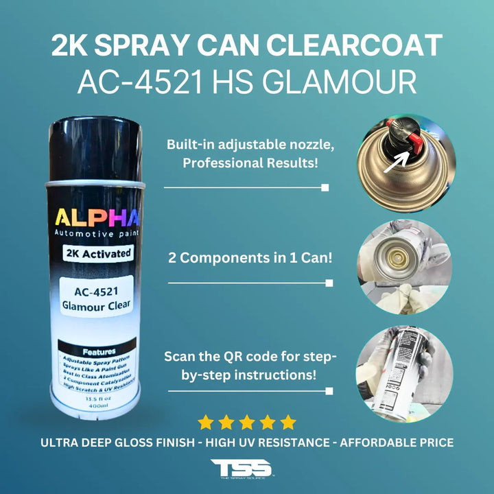2k HS Spray Can Clearcoat - Alpha Pigments