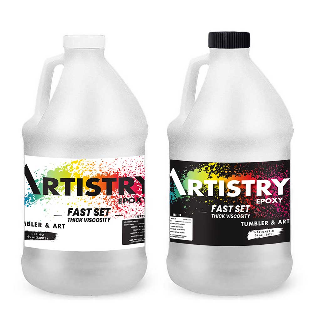 Artistry Tumbler / Art Epoxy - Fast Set (Thick Viscosity) 1:1 Formula - Alpha Pigments