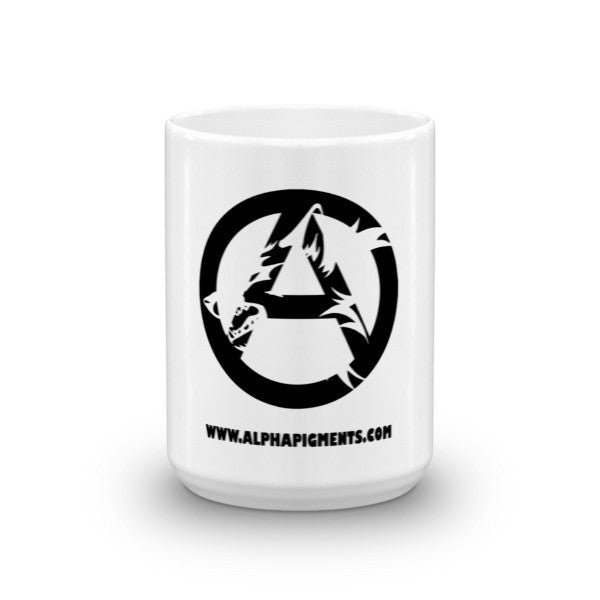 Black Wolf Logo Mug - Alpha Pigments