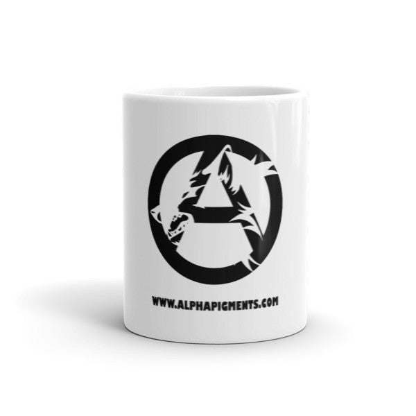 Black Wolf Logo Mug - Alpha Pigments