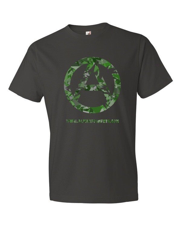 Green Camo Short sleeve t-shirt - Alpha Pigments